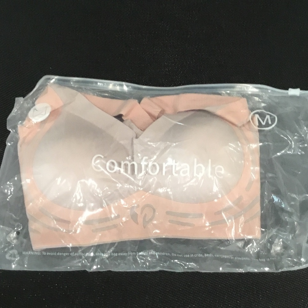 NIP Peach Seamless Padded Bra - M